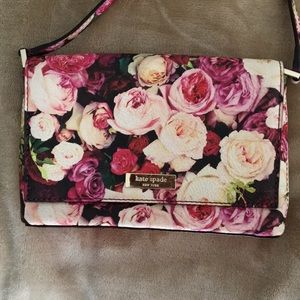 Floral print Kate Spade crossbody purse